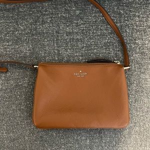 Kate Spade Brown crossbody bag 9 1/2 IN